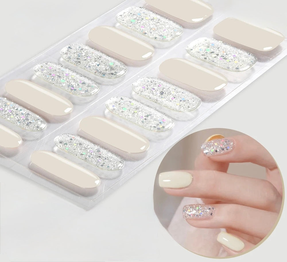 Duo Glitter Gray & Nude Perle